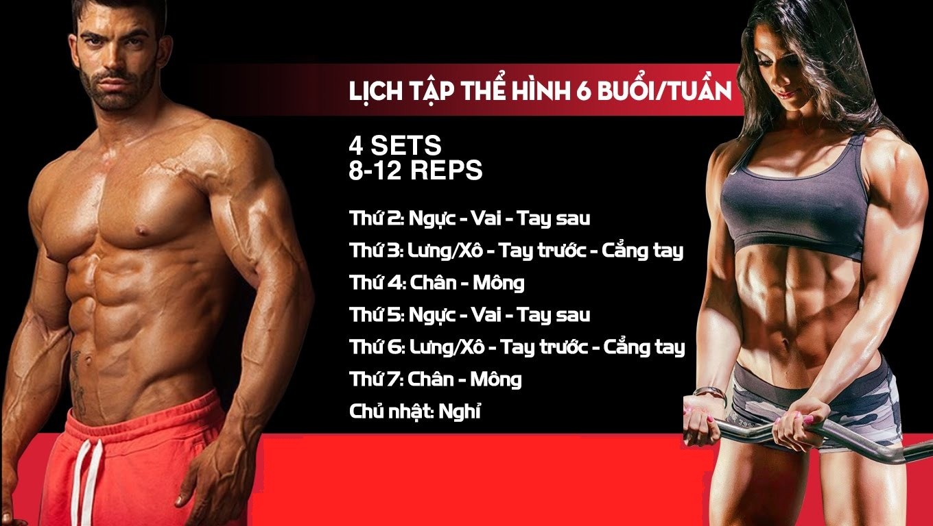 lịch tập Gym